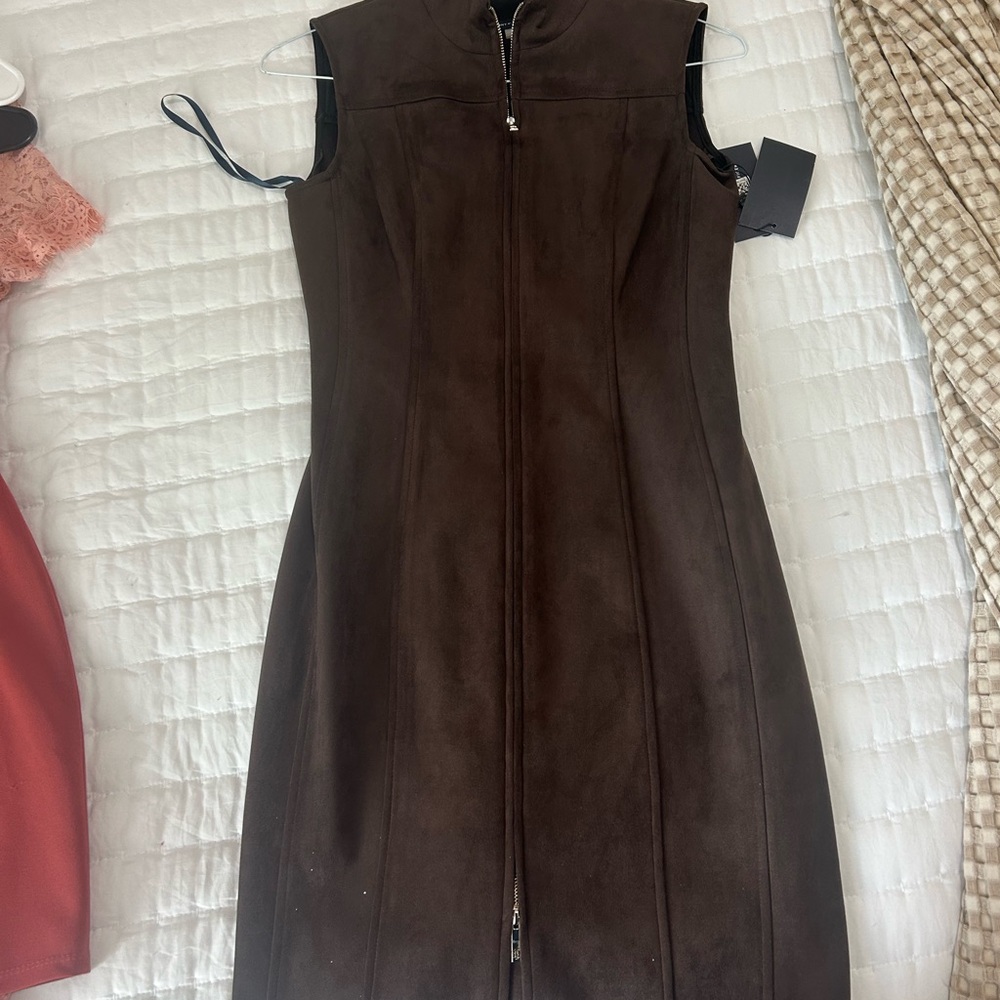 Tommy Hilfiger Dark Brown Midi Dress